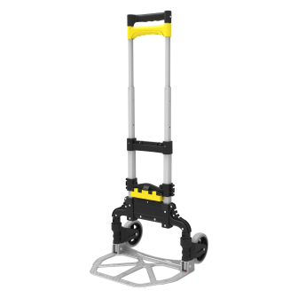 Alu-Carry 65 folding trolley with crate-fix