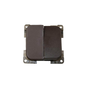 Schakelaar dubbel BRUIN C-line