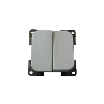 Schakelaar dubbel GRIJS C-line verpakt