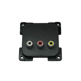 Wandkontaktdoos Audio-/Video ZWART C-line verpakt