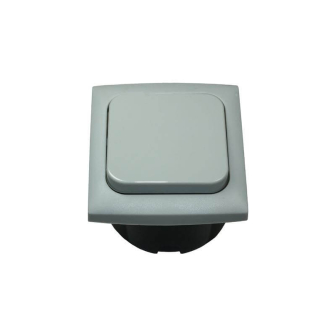 Schakelaar + afdekraam + isods GRIJS Opal