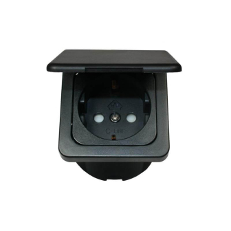 Wandk.ds + Klapdeksel + isods ZWART Opal