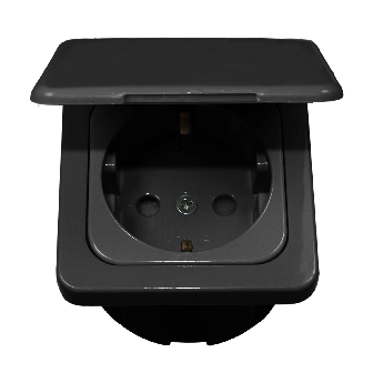 Wandk.ds + Klapdeksel + isods ANTRACIET Opal