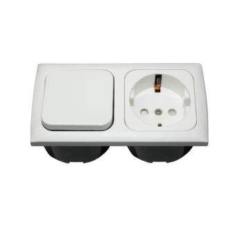 Sch. + kontaktds + 2-vd raam + isods WIT C-Line verpakt