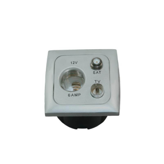 12V-wandktds+ant.+sat. + afdekraam + isods GRIJS Opal