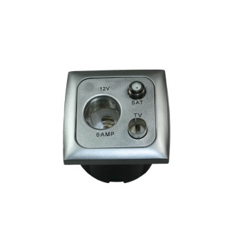 12V-wandktds+ant.+sat. + afdekraam + isods ZILVER Opal ver