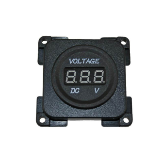 C-Line Voltmeter 10-30 V kontaktdoos, zwart verpakt