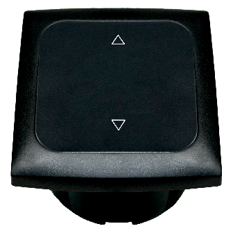 C- Line stapschakelaar met afdekraam + isodoos zwart verpakt