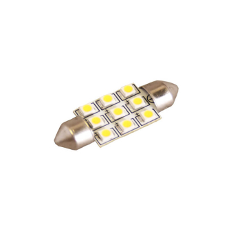 Buislamp S8.5 9 SMD LED, 13x36mm