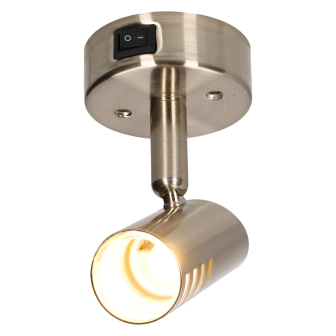 Sao LED opbouwspot 10-15V DC, met schakelaar