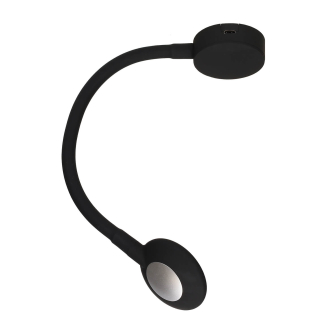 Verona flexible silicone led spot black with USB-C-TSD