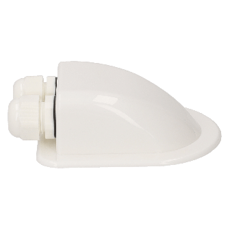 White roof cable entry for solar panels