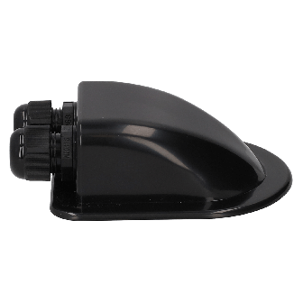 Black roof cable entry for solar panels