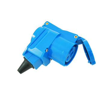 Angled coupler CEE/Schuko