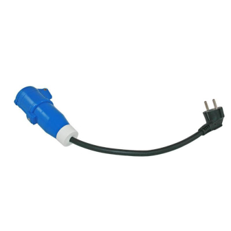 Converterlead 40cm. Schuko plug+Cee coupler