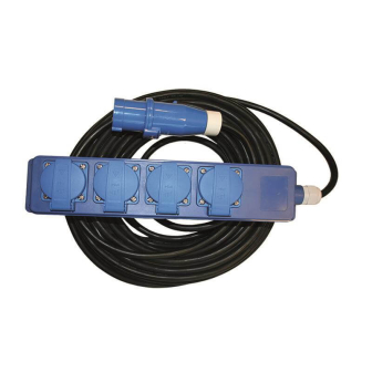 Box+4 sockets+cover 20m.npr.3x1.5 sch.