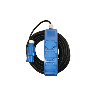 Box+3 sockets+cover 20m.npr.3x1.5 sch.