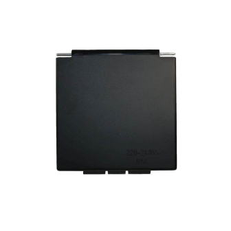 Klep zwart voor CEE-wandinvoerdoos verpakt