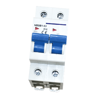 Automatische zekering dubbelpolig B16A