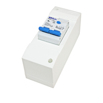 Installatiekast 2-module + aardlekschakelaar