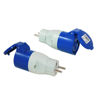 Adapter CEE kontra - Schuko stekker