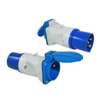 Adapter CEE plug - Schuko socket pin earth verpakt