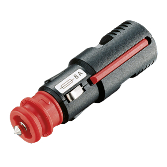 12v stekker universeel met zekering 8Amp.