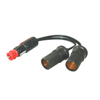 12v adapterkabel uni.stekker-->2x kontra groot