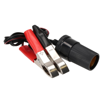 12V Socket with battery clamps
