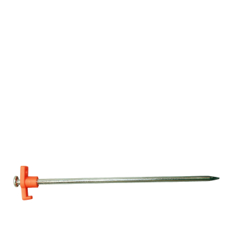 Rock peg with plastic hook 25cm - Hi Viz (100pcs)