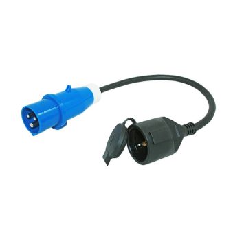 Adapterkabel 3x2,5mm 50cm CEE st + Schuko kontra