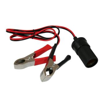 12V Socket with battery clamps