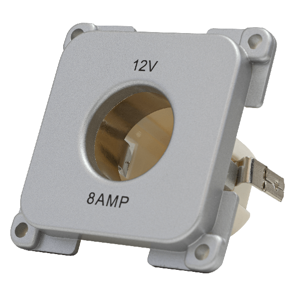C-Line 12V socket motorhome and caravan silver - packed