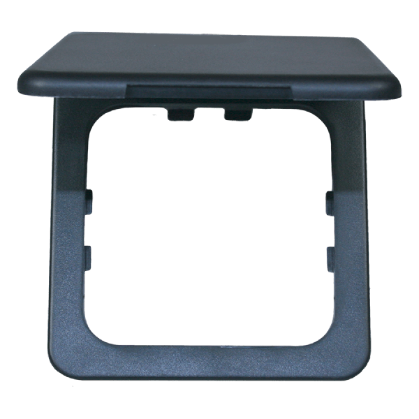 Opal frame with hinged lid anthracite - packed