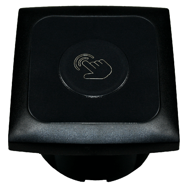 C-Line touch dimmer switch with Opal faceplate black