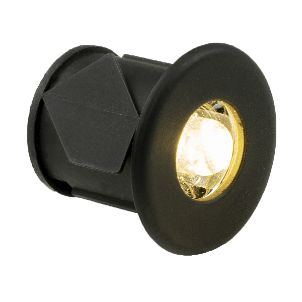 Campio navigation light white LED - ECE R10 - black - set of 2 pieces