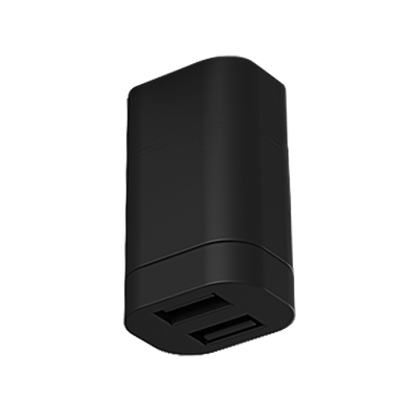 Lanciano double USB-A socket - ECE R10 - black