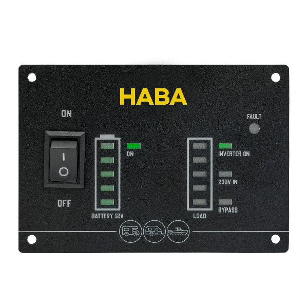 Remote control panel for pure sine wave inverter