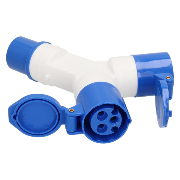 Camping electric hook up 2-way CEE splitter - without sales packaging