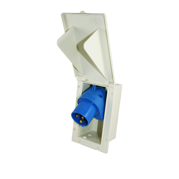 Rectangular Line motorhome and caravan CEE input socket - without sales packaging