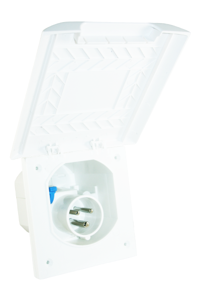 Element Line CEE mains inlet white