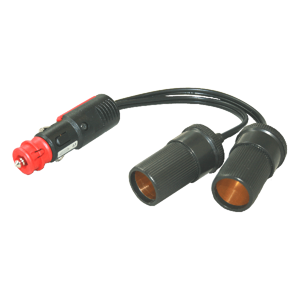 12v adapterkabel uni.stekker-->2x kontra groot Lankhorst BB