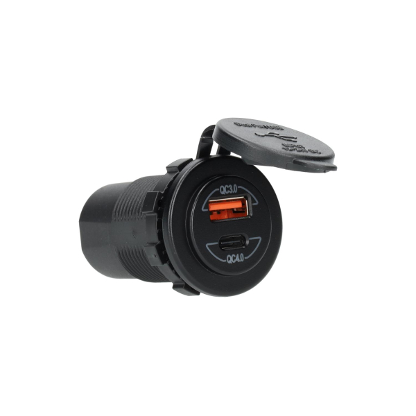 Power Line USB QC3.0 + USB-C QC 4.0 charger