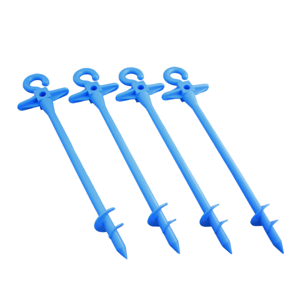 Bluescrew plastic screw-in pegs small – set of 4
