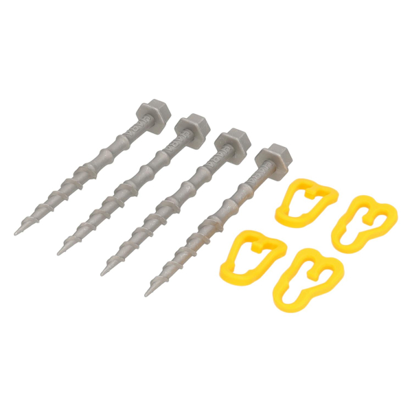 Alu-Camp threaded screw pegs 15cm (set of 4)
