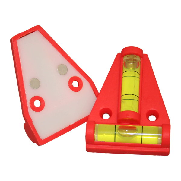 Magnetic spirit level for caravan or motorhome