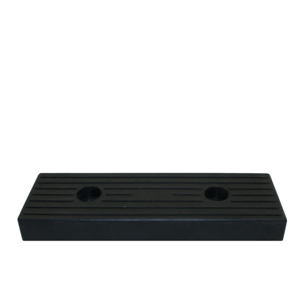 Rubber buffer block 300x100mm black