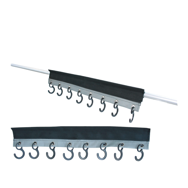 8-Hook-Organizer camping coat rack for awning with 8 plastic hooks