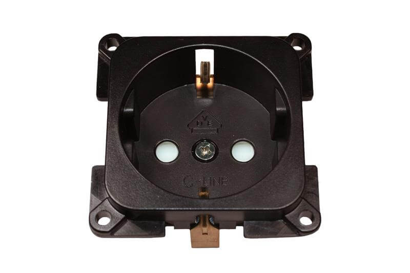 C-Line socket 230V brown