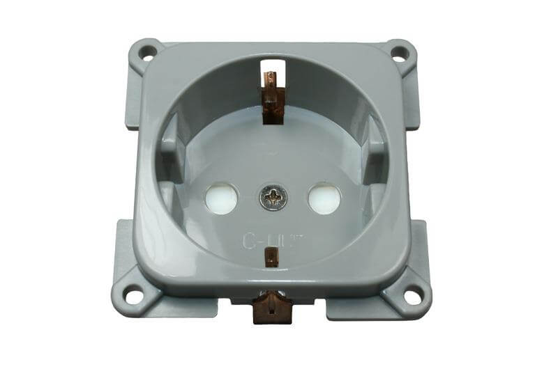 C-Line socket 230V grey - packed